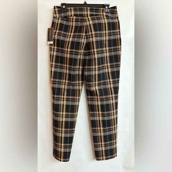NWT. Counterparts Pants Black Yellow Plaid Elastic Waist Super Stretch Size 16 - Picture 2 of 11